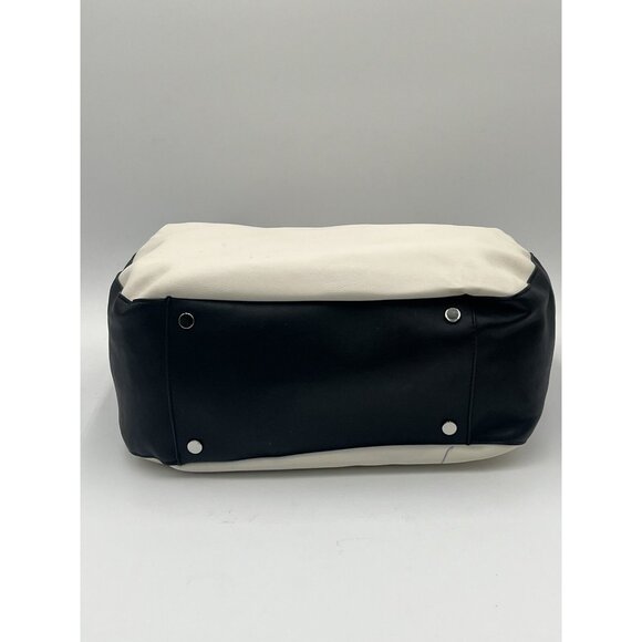 Alfani Womens Bangle Tote Cloud White/Black One Size - Minor Defect MSRP $99.50 - Picture 3 of 8